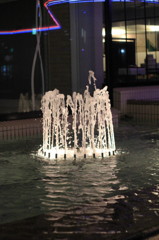 プリンのカタチの噴水♪