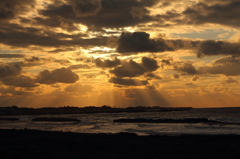 日本海の夕暮れ