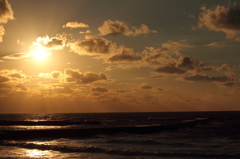 日本海の夕暮れ