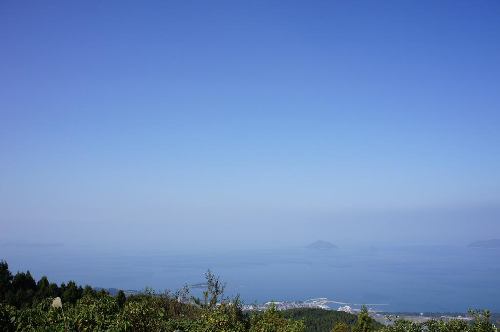 極楽展望台から望む