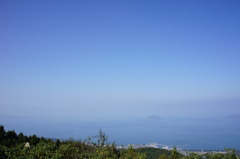 極楽展望台から望む