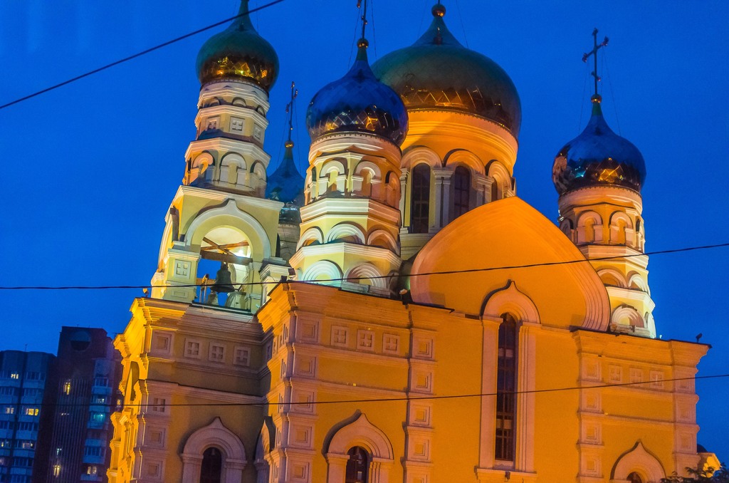 ロシア正教会の夜景