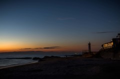 野間海岸夕景