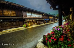 雨の木曽路