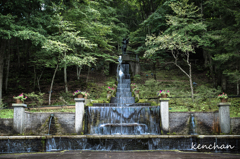 彫刻公園の噴水