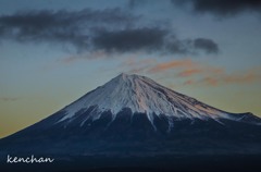 冬の朝（富士山）