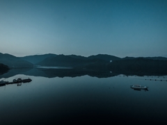 万石浦の朝