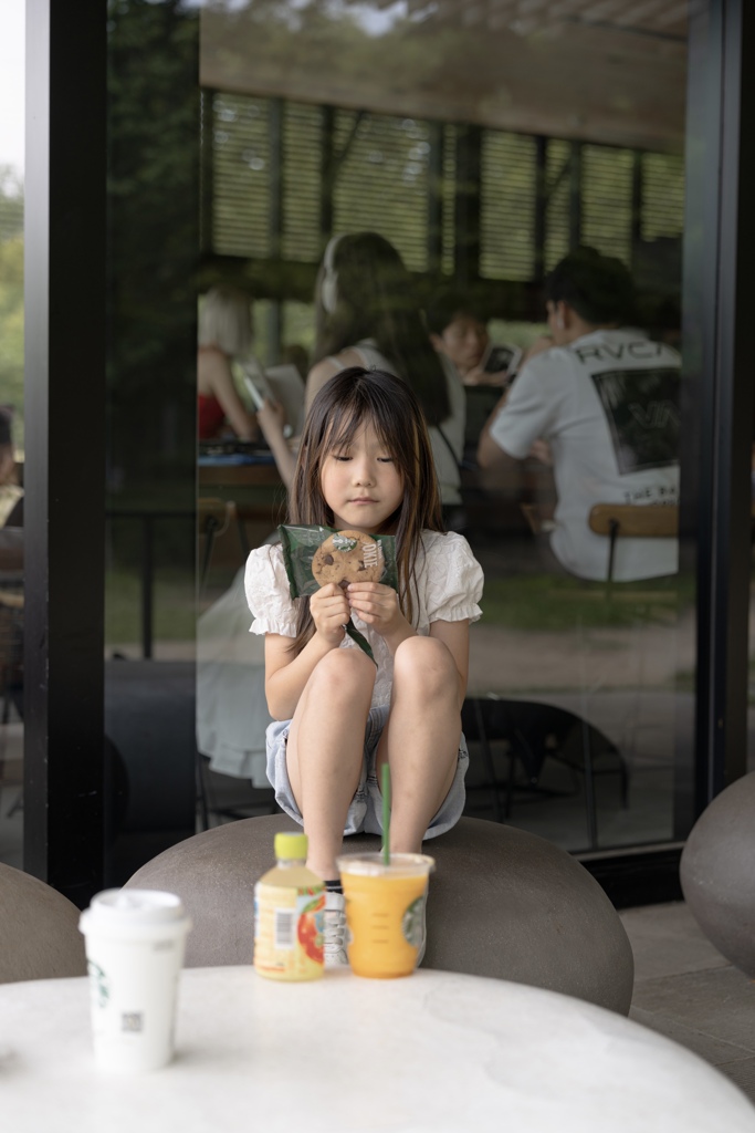 スタバにて末っ子と