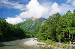 夏の焼岳