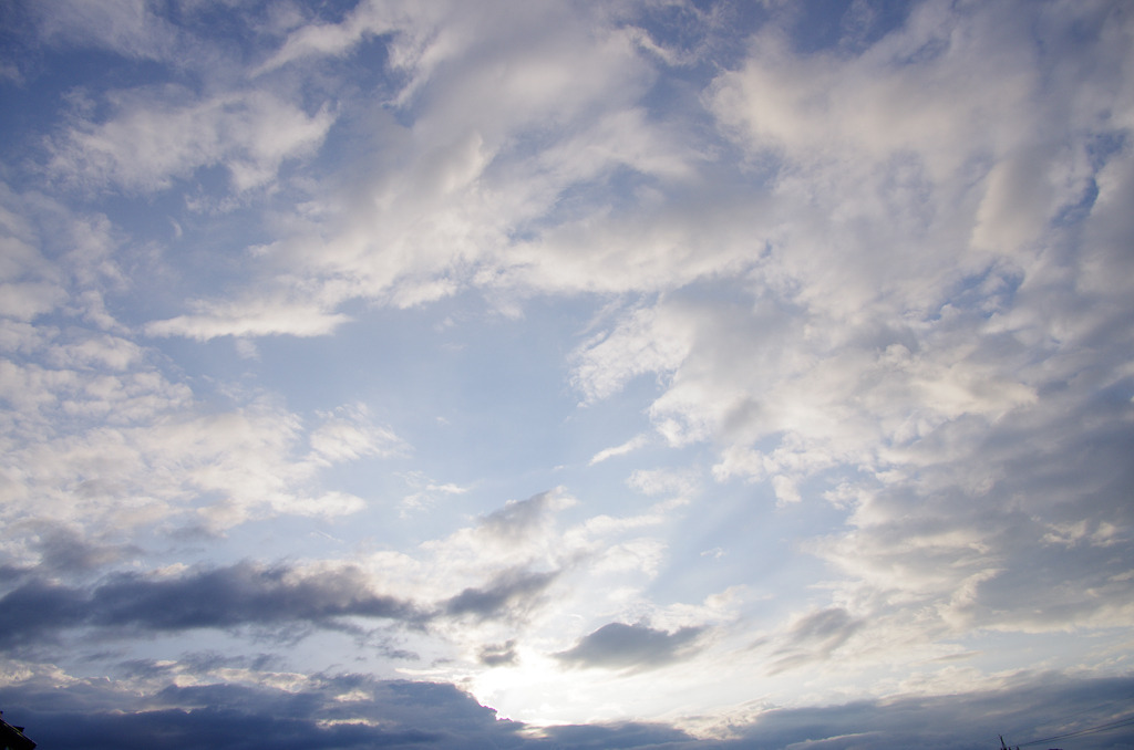 テラスから見た空