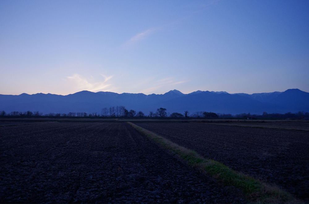 晩秋の安曇野～夕暮れ 1