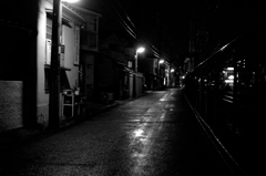 線路沿いの風景