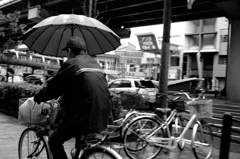 雨の中を駆ける