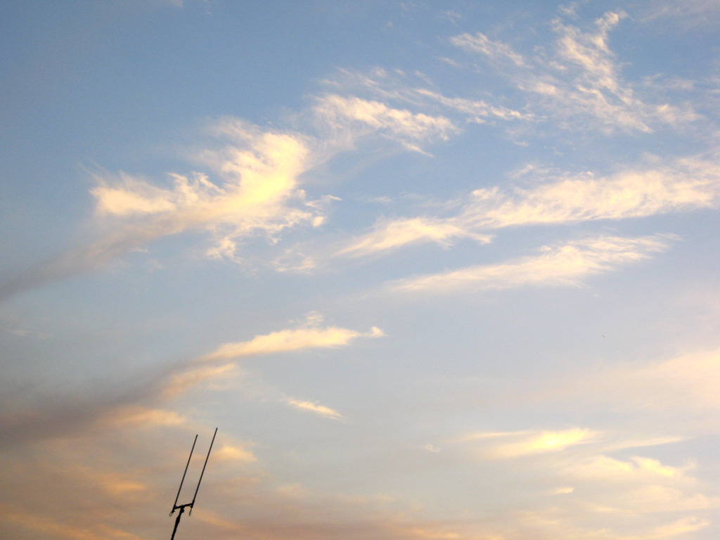 空を刺す