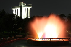 ポートタワーと噴水