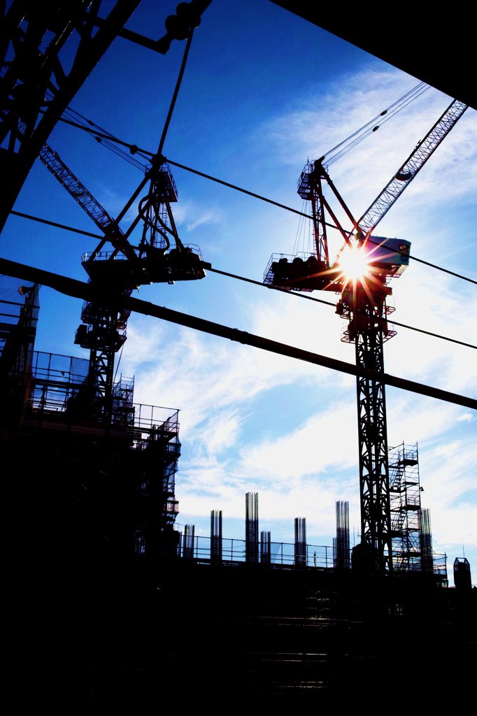 今日の工事はお休み