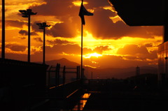 夕暮れ