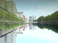 逆さ街。