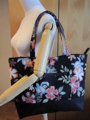 hand made★ハワイアンプリントのトートバッグ