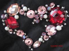 hand made♥ポーチのハートモチーフ