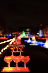 ミニシャンパングラスツリー2