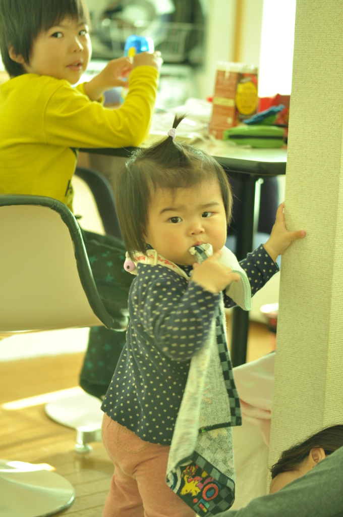 昼寝中に