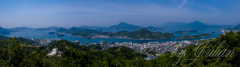 因島公園テレビ塔展望台からの眺め