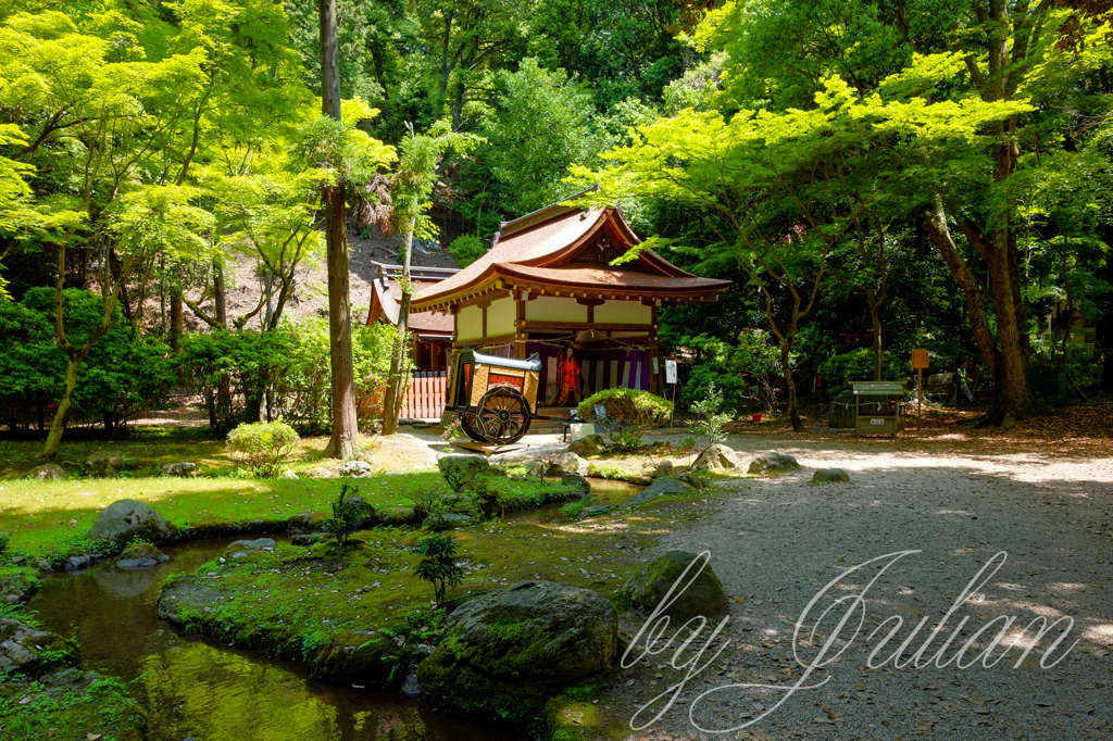 上賀茂神社にて