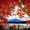 紅葉ツーリング 河口湖　紅葉トンネルにて