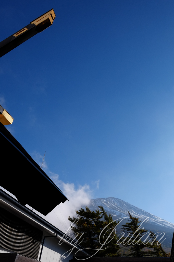 富士山五合目にて