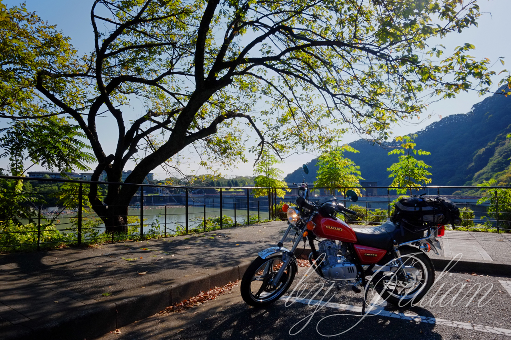 津久井湖にて