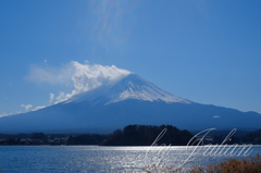 河口湖にて