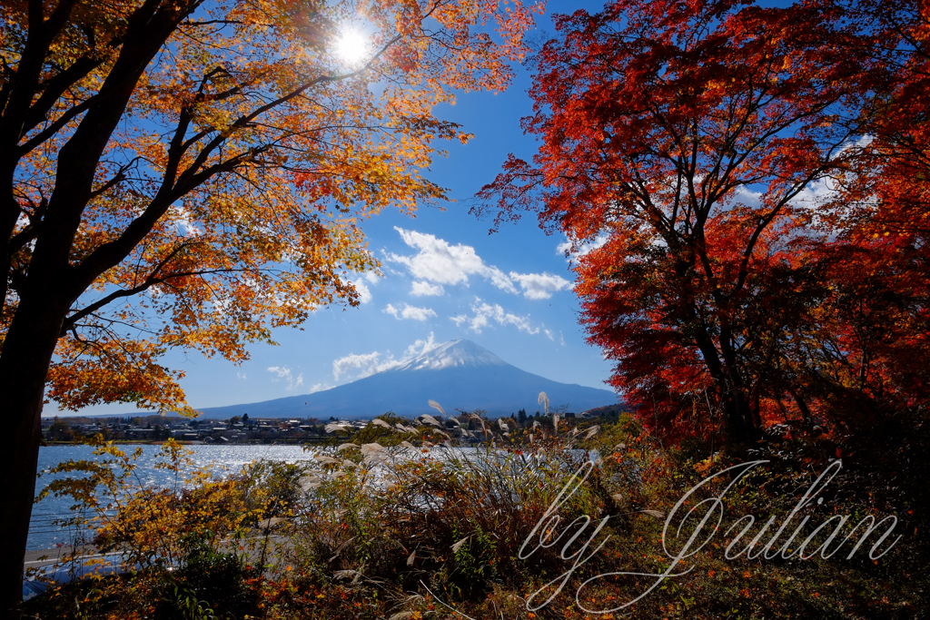 富士山と紅葉