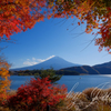 河口湖にて