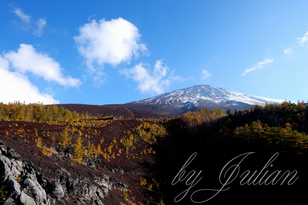 富士山五合目にて