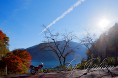 紅葉ツーリング 　奥多摩湖