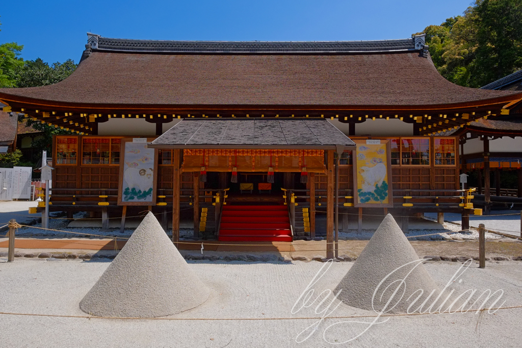 上賀茂神社にて