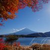 河口湖にて