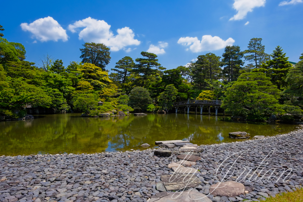 京都御所にて