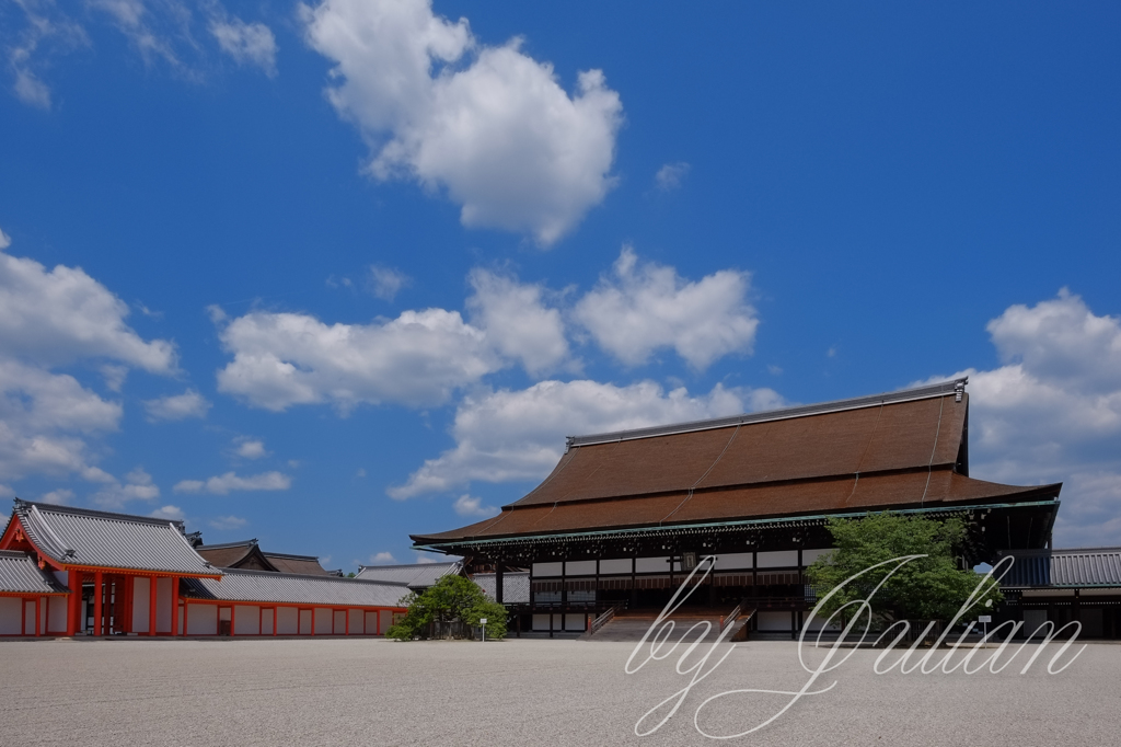 京都御所にて