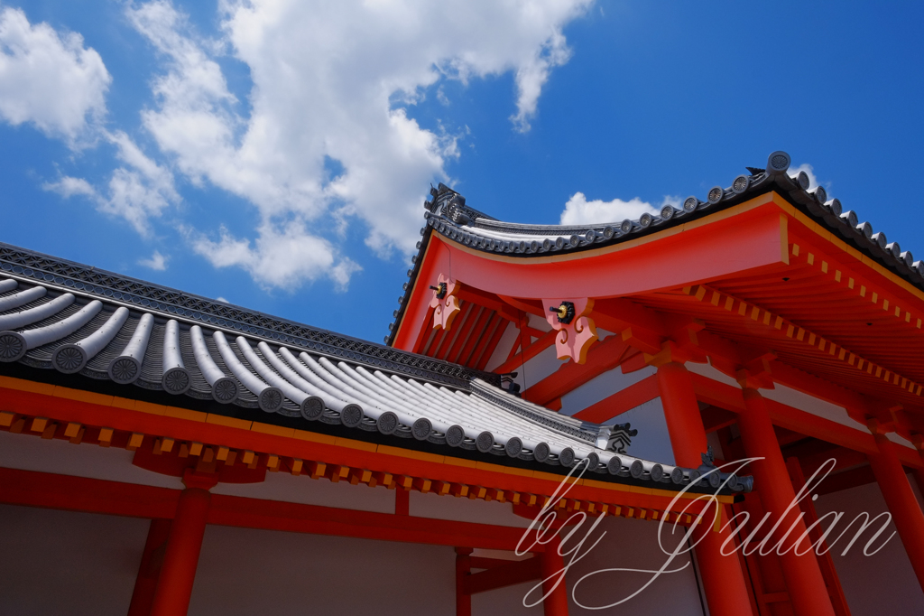 京都御所にて