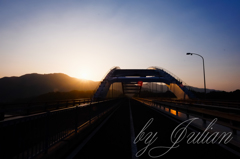 大三島橋の夕焼け