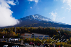 富士山五合目にて