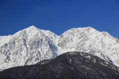 鑓ヶ岳と杓子岳
