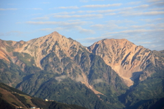 朝焼けの白馬岳
