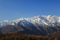晩秋の唐松岳