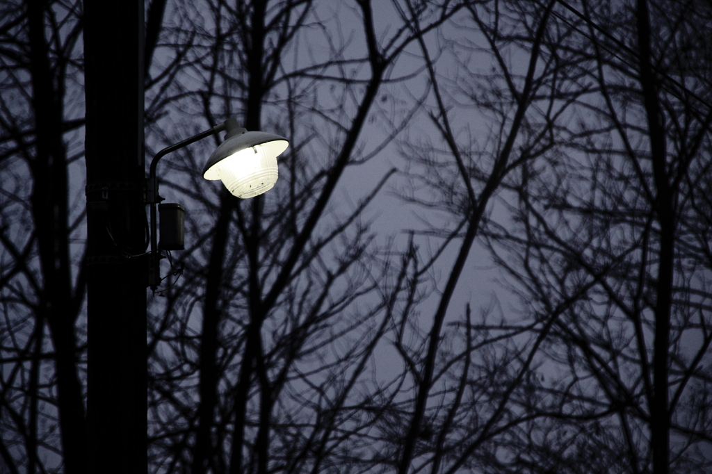 slight light...