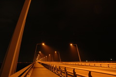 夜　北九州空港連絡橋　１
