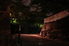 夜　小倉城