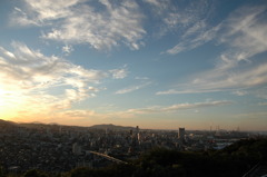 夕日　足立公園　２